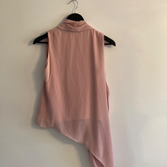 Blush pink high-low blouse size L - Picture 3 of 5